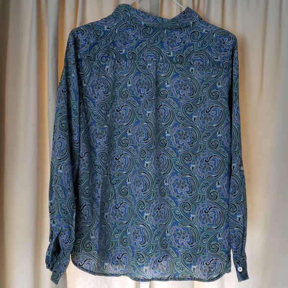 Talbots half button top - Picture 4 of 4